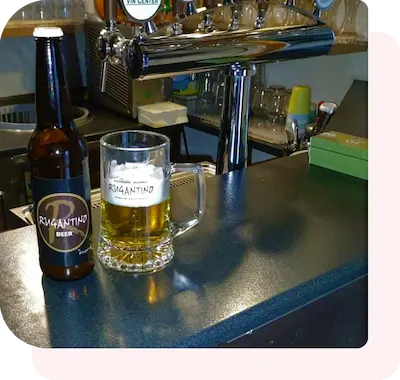 Birra agricola artigianale servita al Ristorante Rugantino Bienno