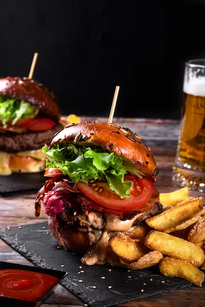 Hamburger Rugantino fatto a mano